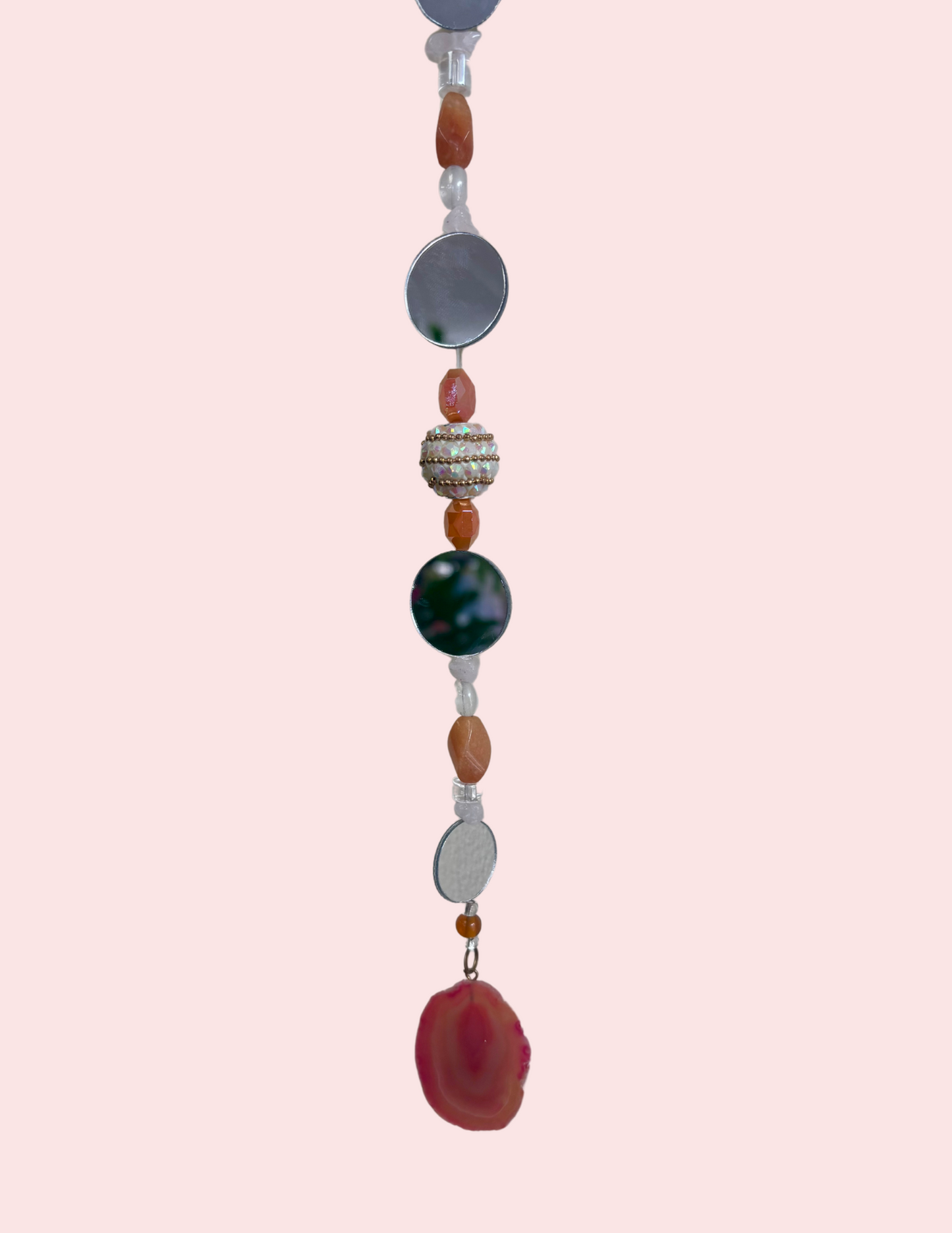 Solar Flare Agate Suncatcher | Handmade Light Reflector