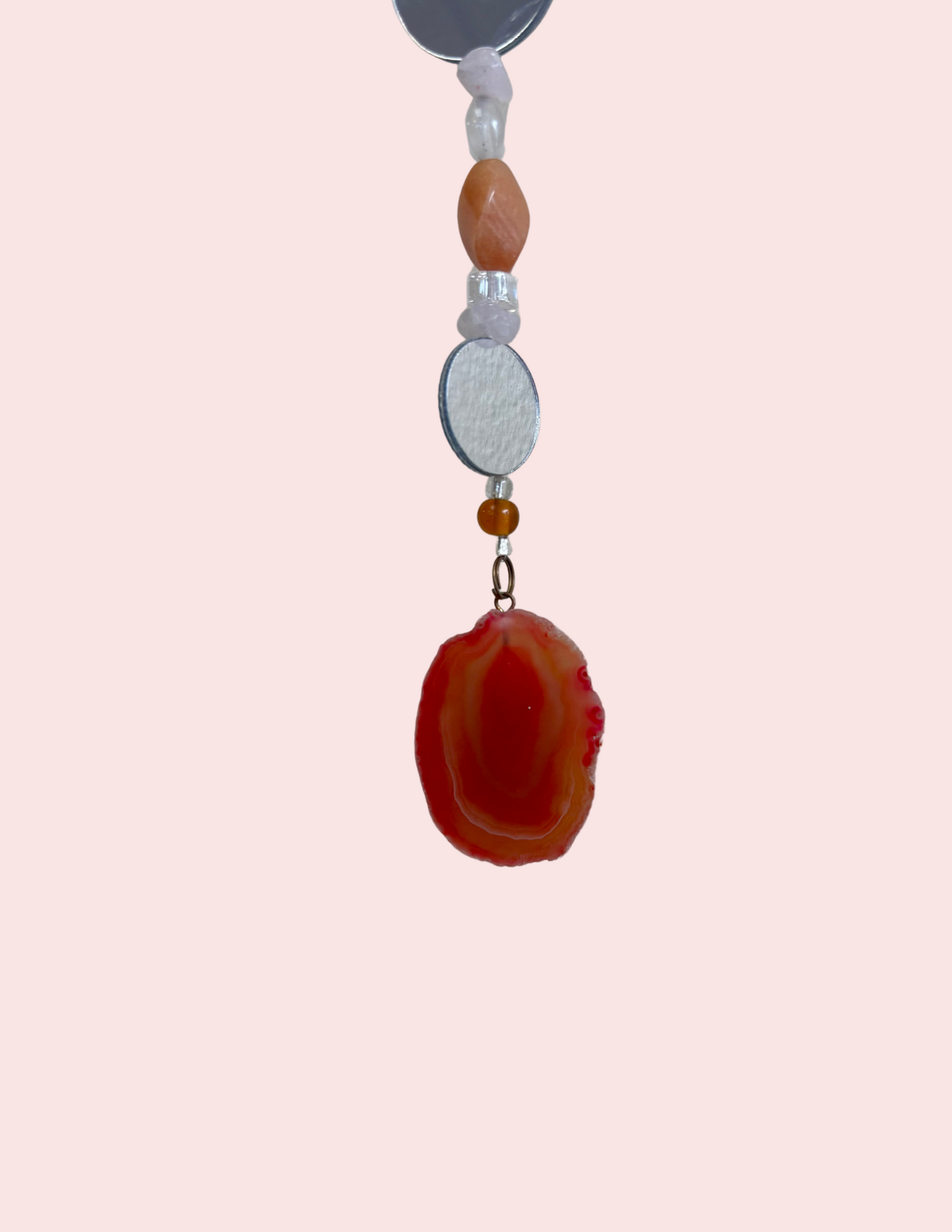 Solar Flare Agate Suncatcher | Handmade Light Reflector
