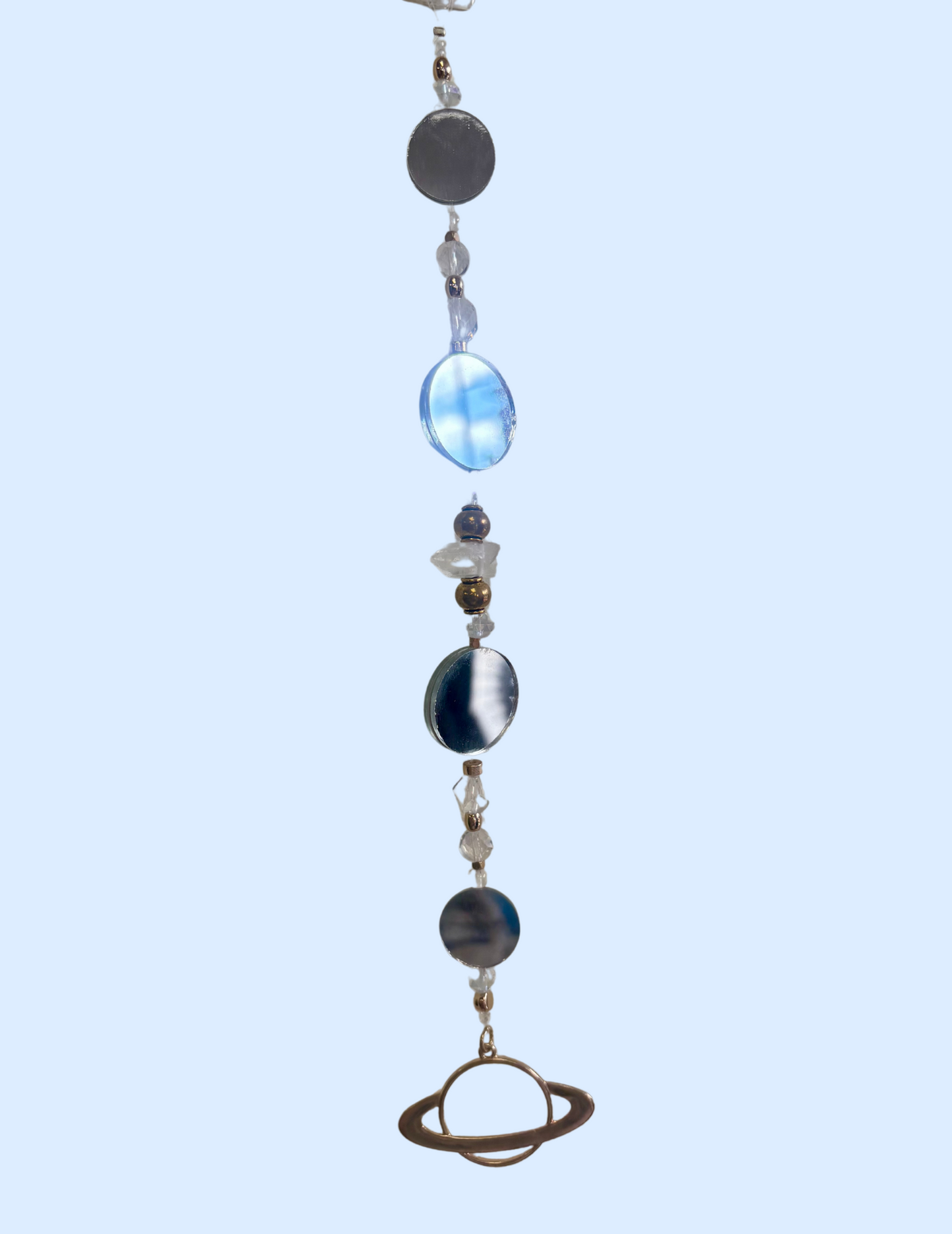 Saturn Alignment Suncatcher | Clear Quartz Light Catcher