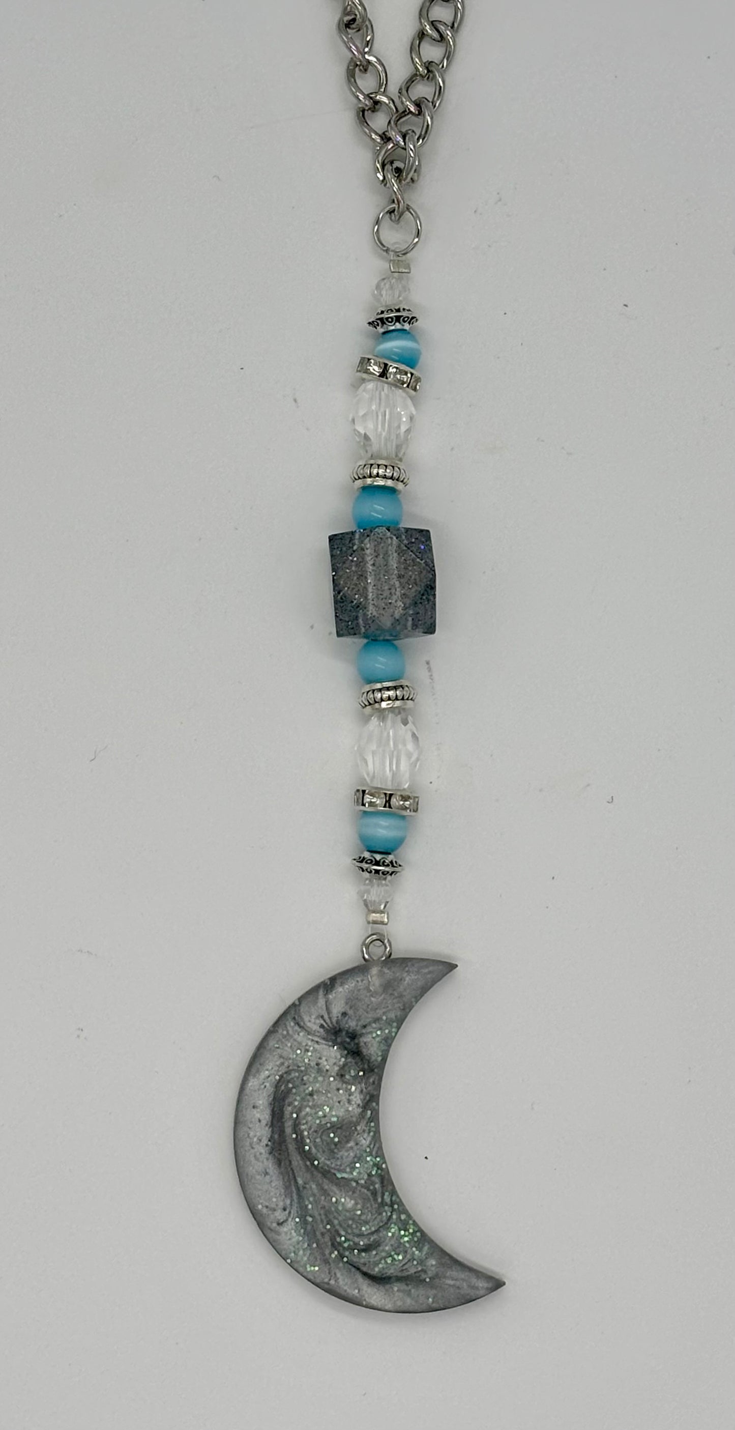 Galaxy Moon Car Charm