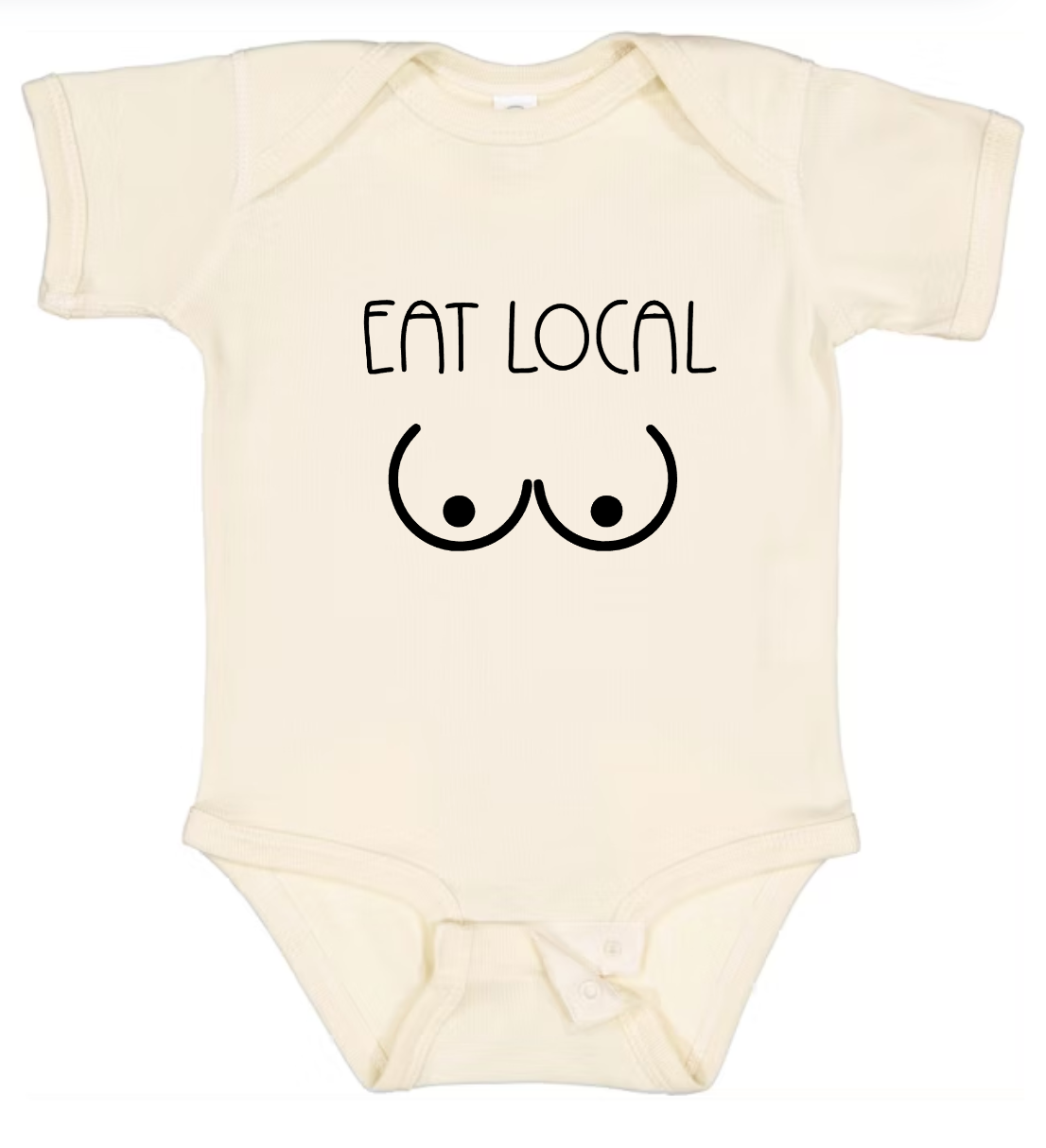 "Eat Local" Baby Onesie – Breastfeeding Support
