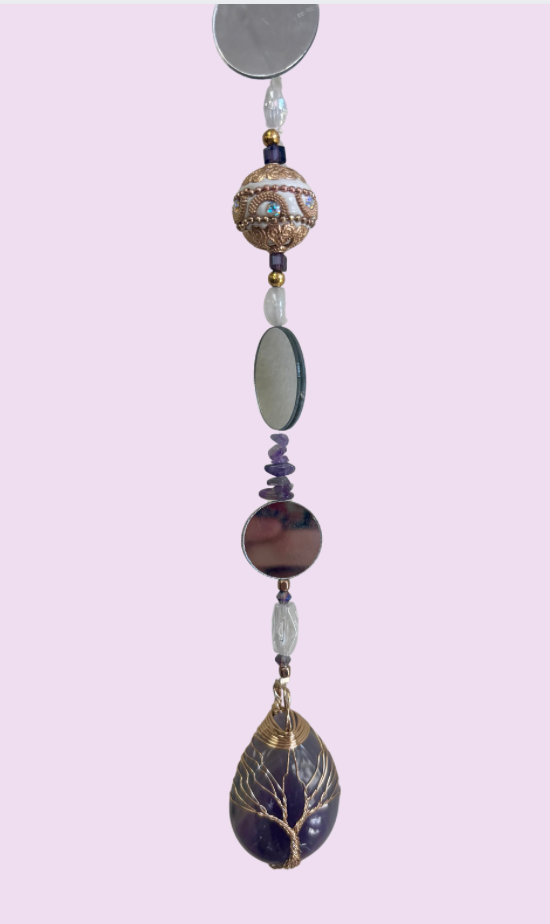 Amethyst Tree of Life Suncatcher
