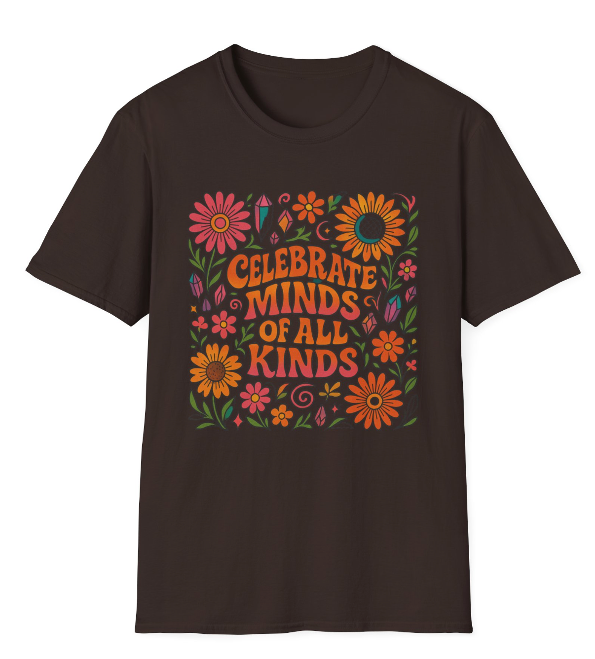 Celebrate Minds of All Kinds - Groovy Design