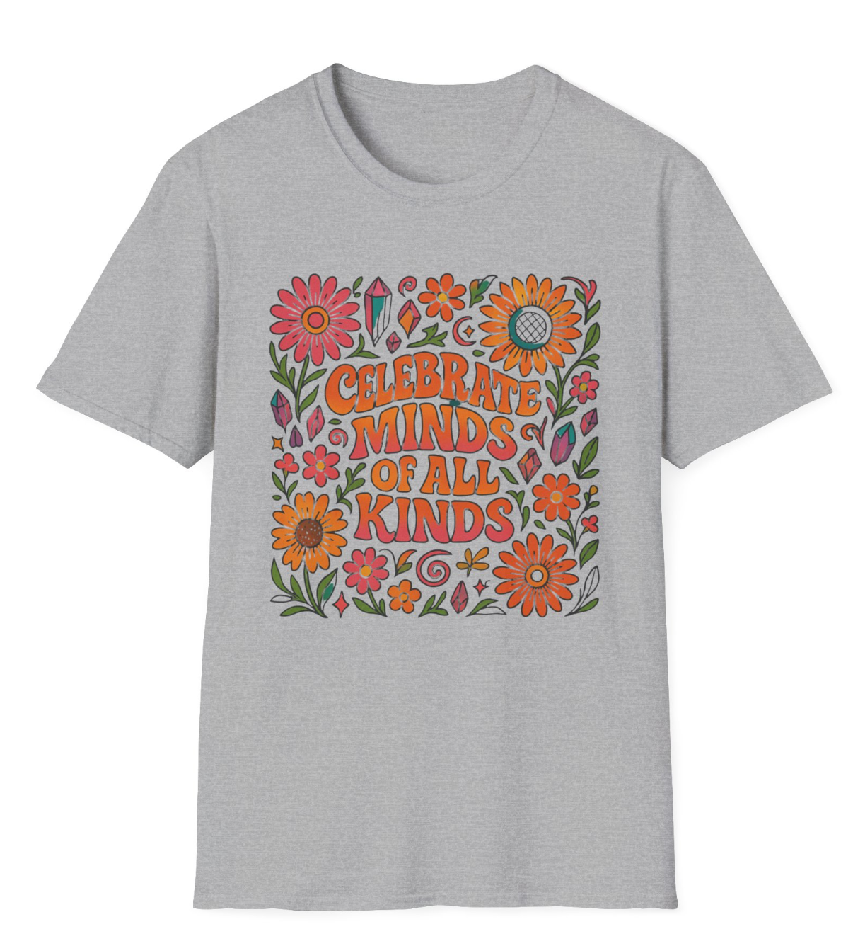 Celebrate Minds of All Kinds - Groovy Design