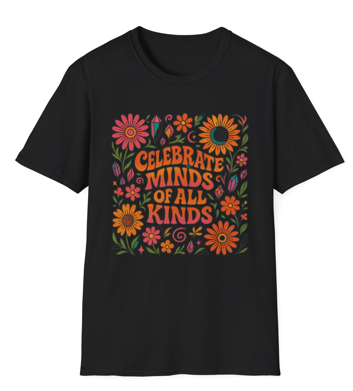 Celebrate Minds of All Kinds - Groovy Design