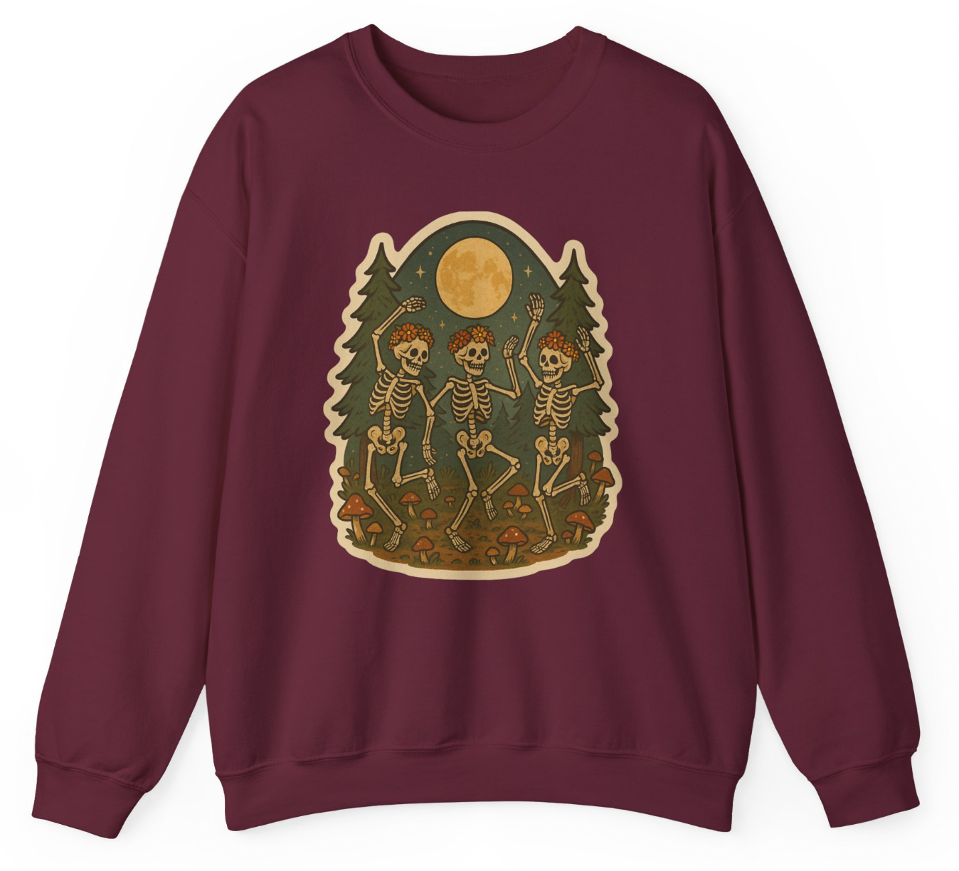 Moonlit Skeleton Dance Apparel – Hippie Spooky Forest Vibes