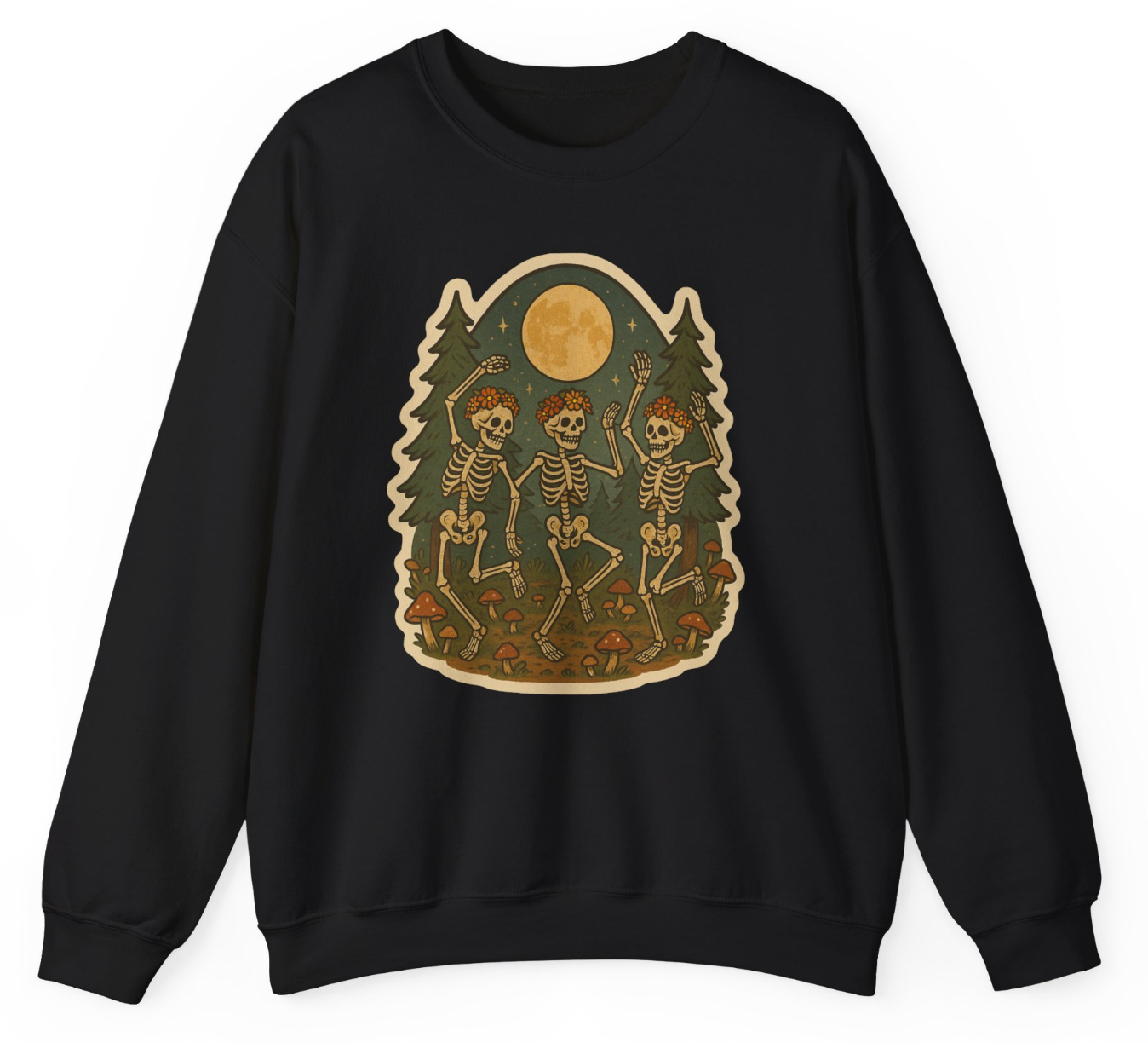 Moonlit Skeleton Dance Apparel – Hippie Spooky Forest Vibes