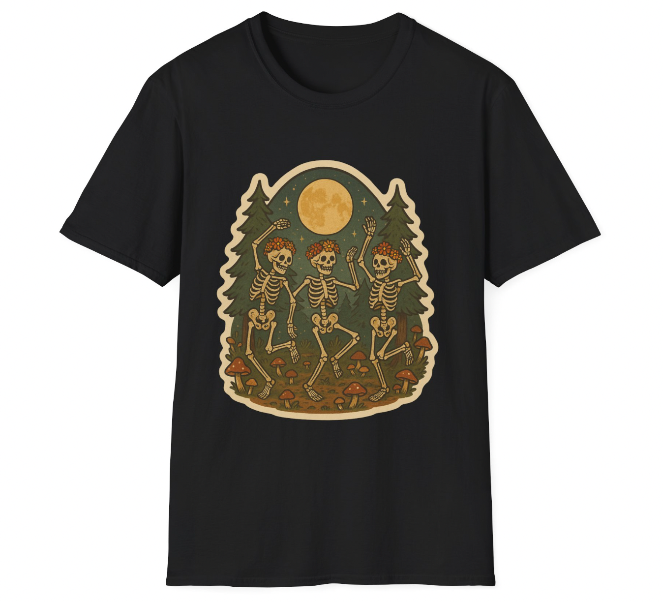 Moonlit Skeleton Dance Apparel – Hippie Spooky Forest Vibes