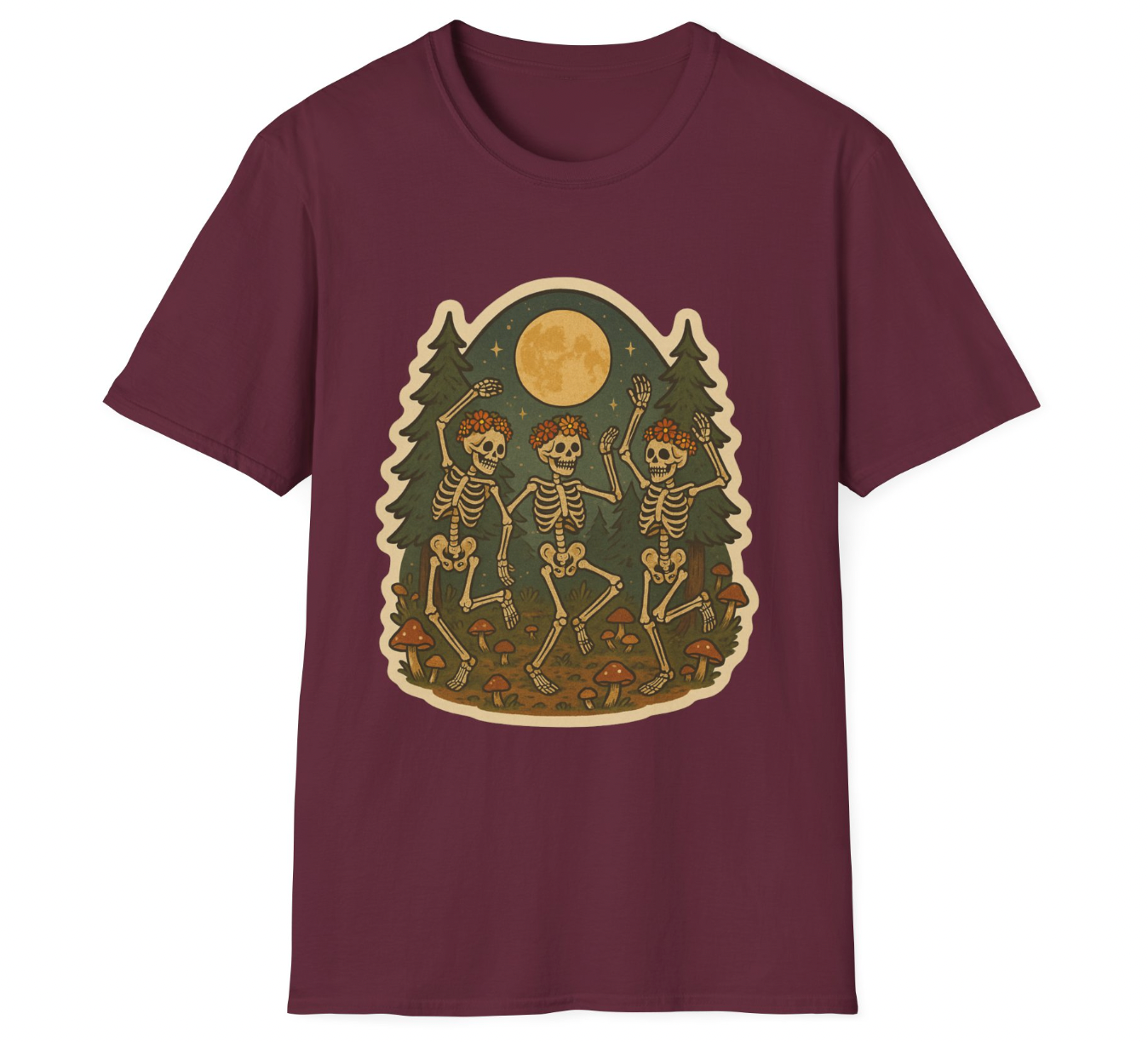 Moonlit Skeleton Dance Apparel – Hippie Spooky Forest Vibes
