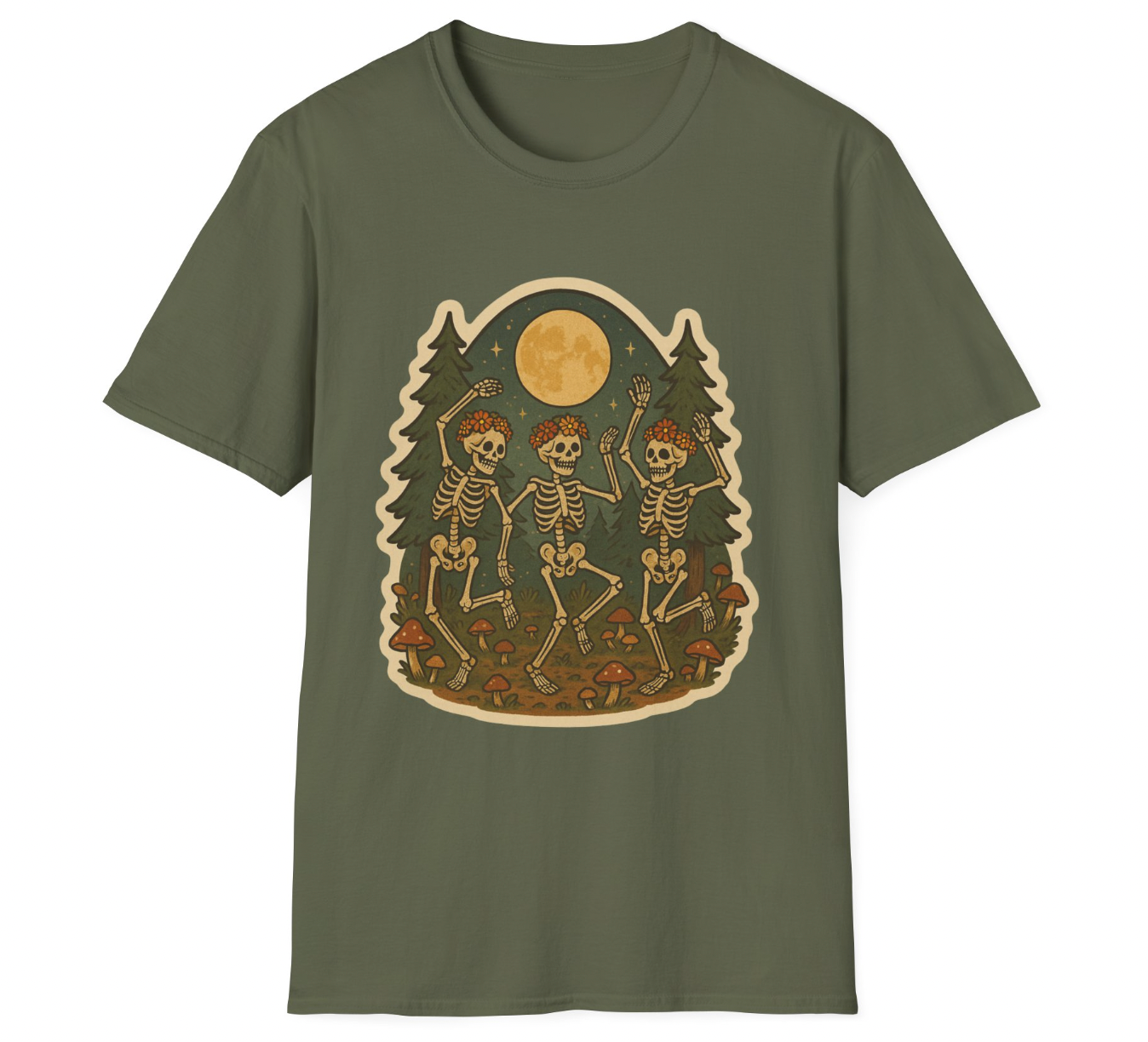 Moonlit Skeleton Dance Apparel – Hippie Spooky Forest Vibes