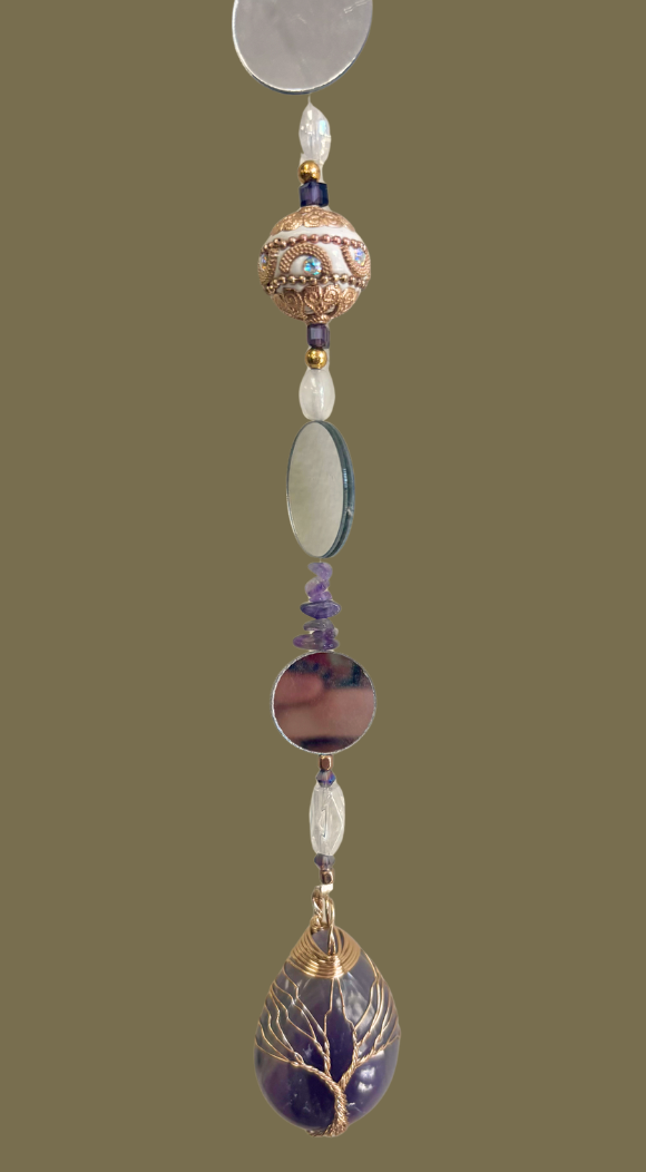 Amethyst Tree of Life Suncatcher