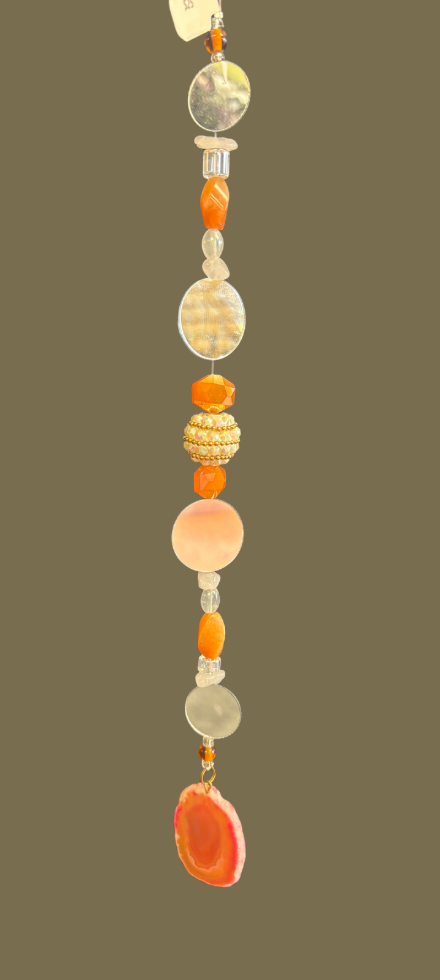 Solar Flare Agate Suncatcher | Handmade Light Reflector