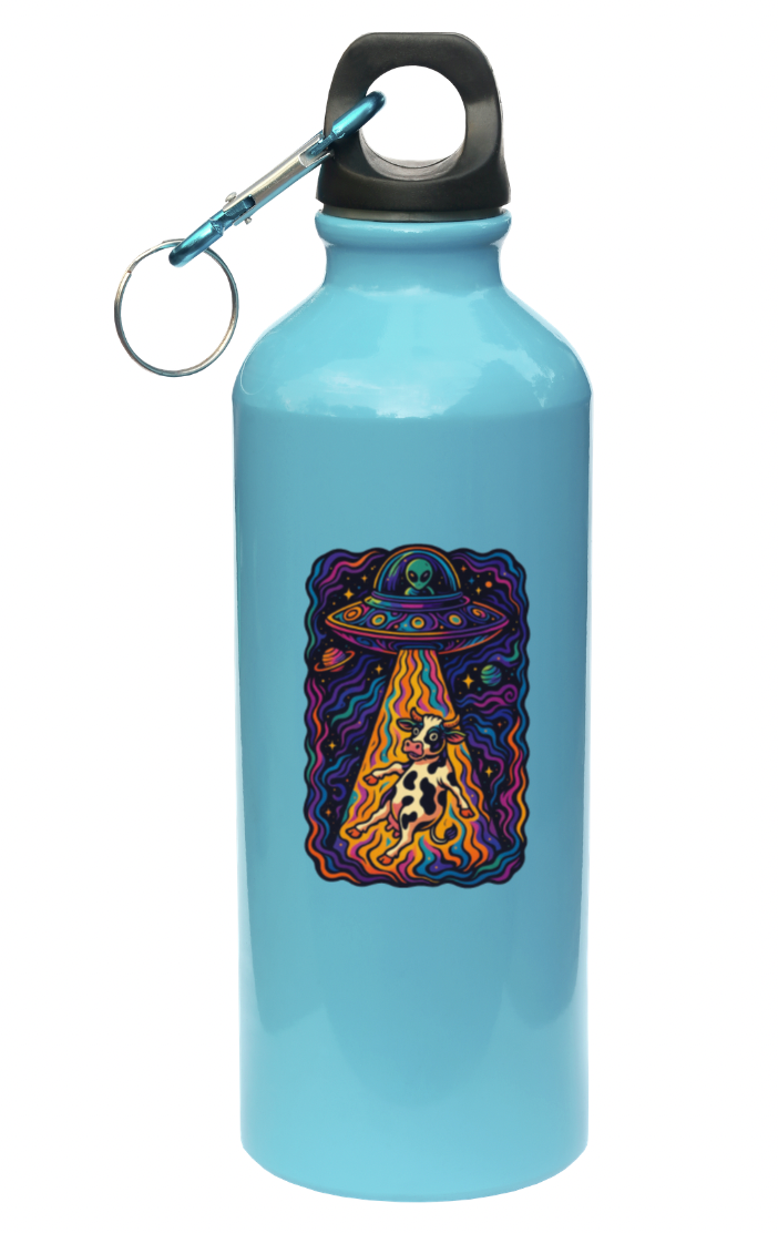 Cosmic Cow Abduction Sticker