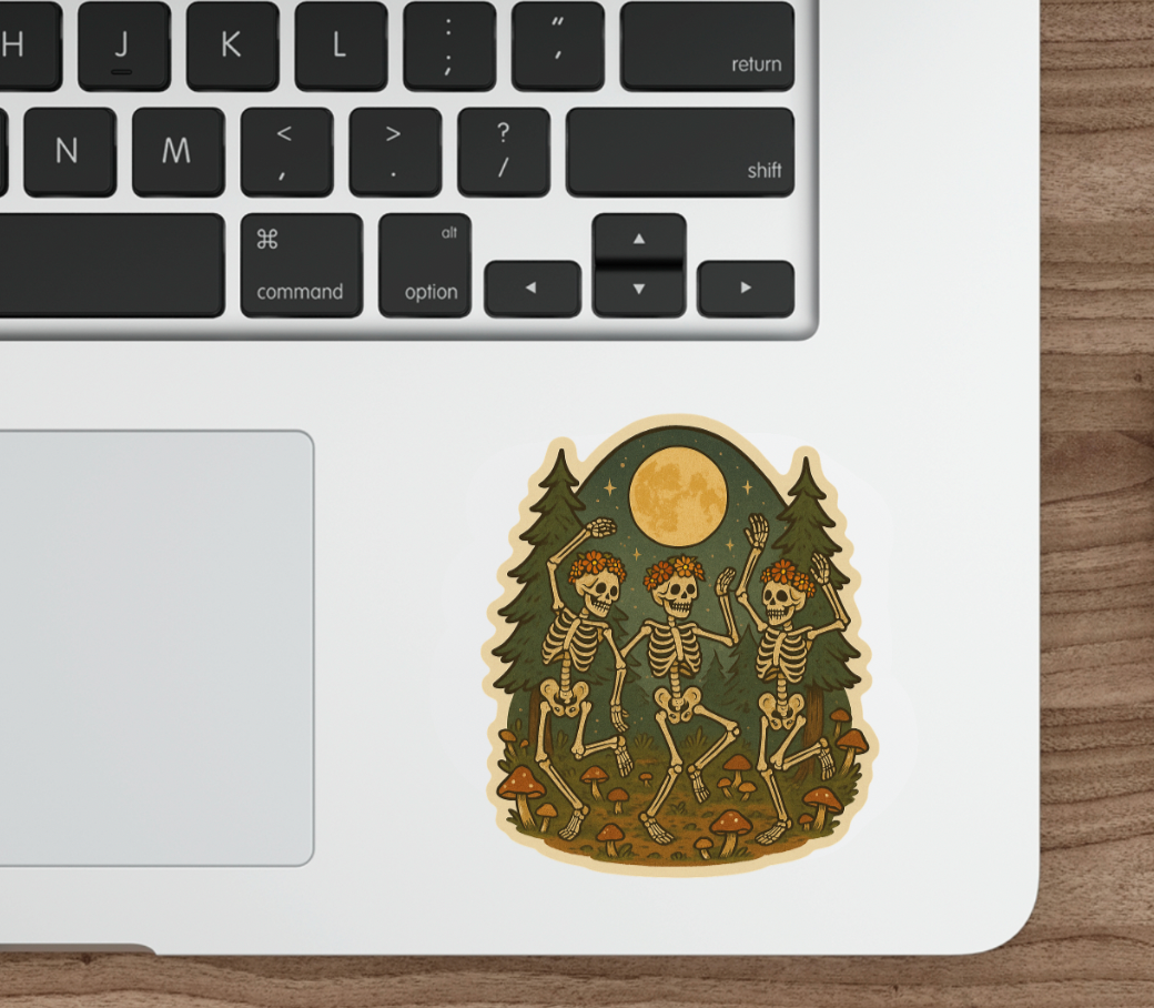 Dancing Skeletons Sticker