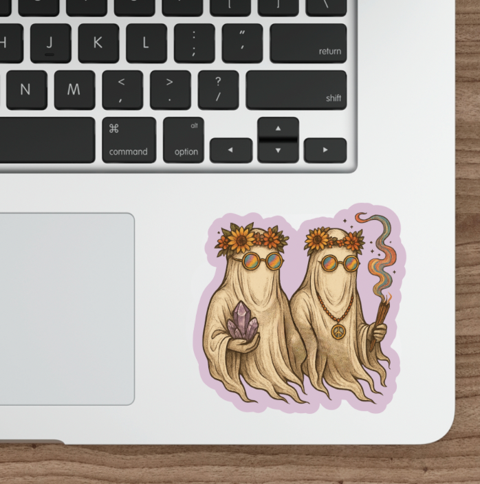 Hippie Ghosts Sticker