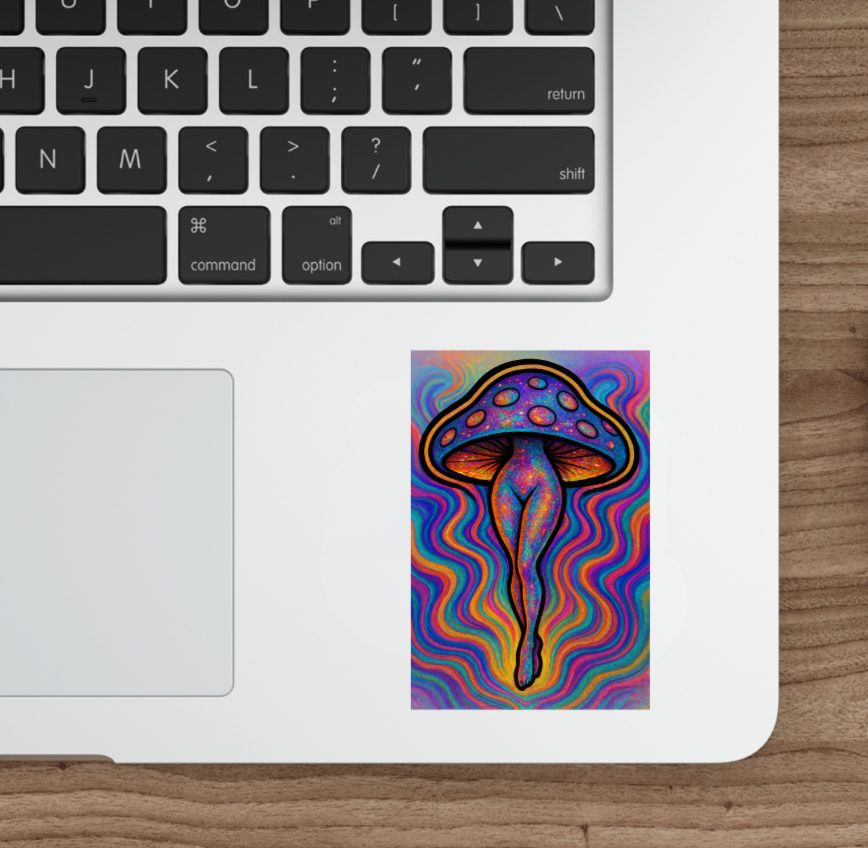 Mushroom Goddess Sticker