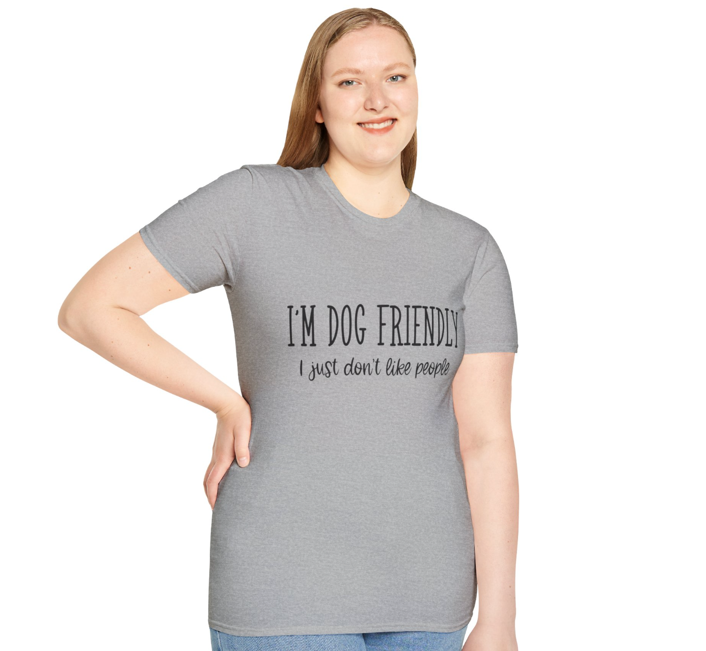 Dog Friendly: It’s People I Don’t Like" T-Shirt – For True Dog Lovers!