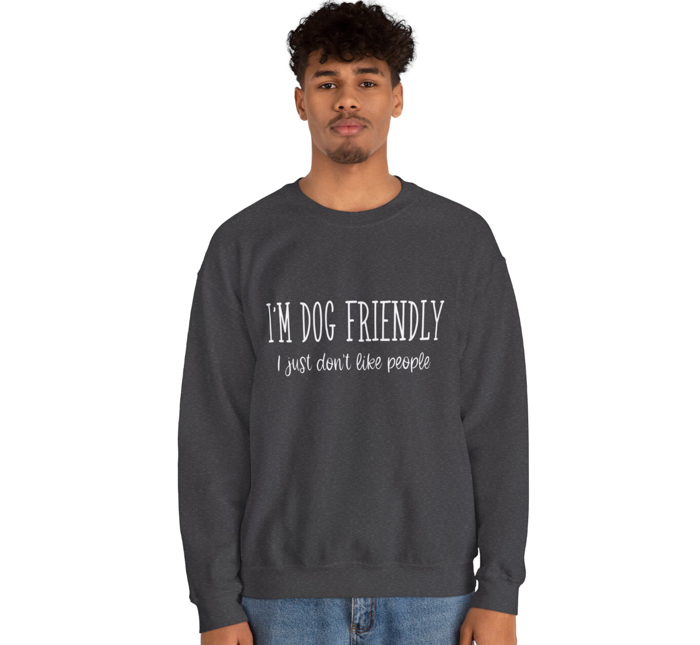 Dog Friendly: It’s People I Don’t Like" T-Shirt – For True Dog Lovers!