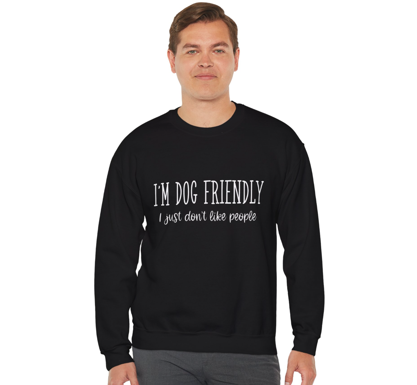 Dog Friendly: It’s People I Don’t Like" T-Shirt – For True Dog Lovers!