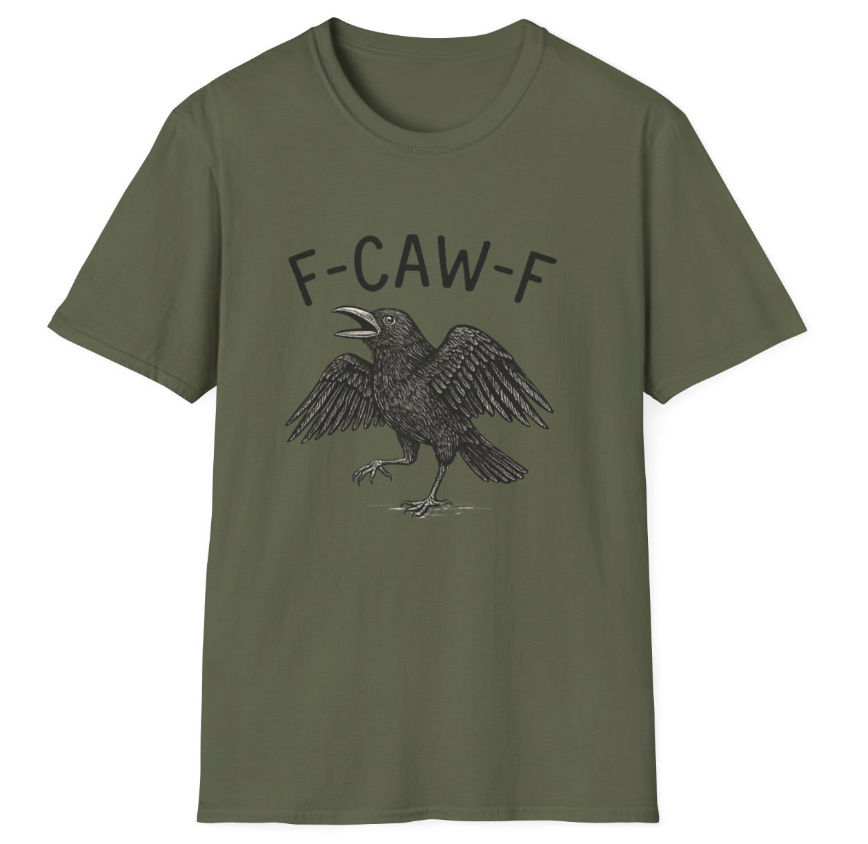 F-CAW-F Crow Tee & Sweatshirt β Sassy Spooky Vibes