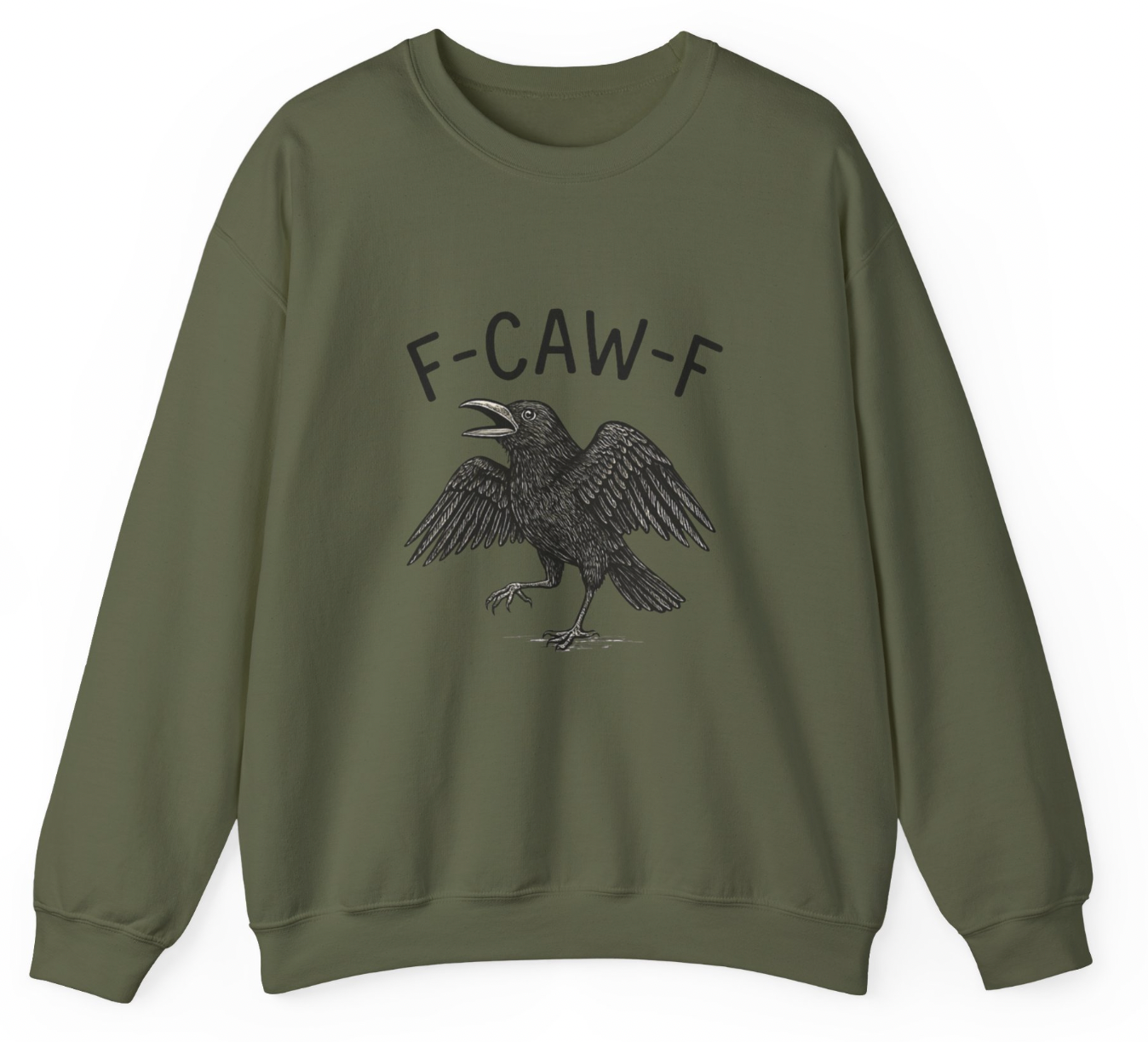 F-CAW-F Crow Tee & Sweatshirt β Sassy Spooky Vibes