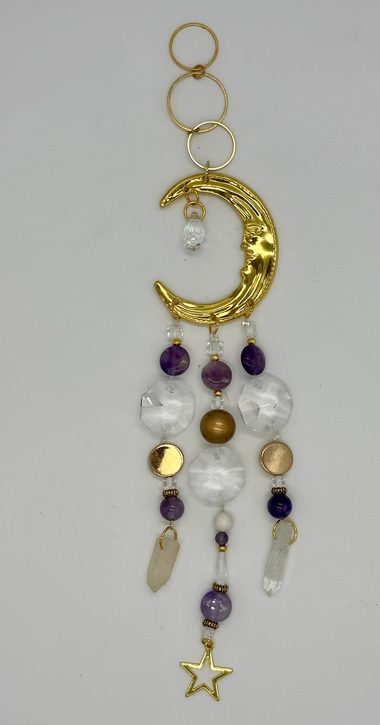 Amethyst Moon Suncatcher