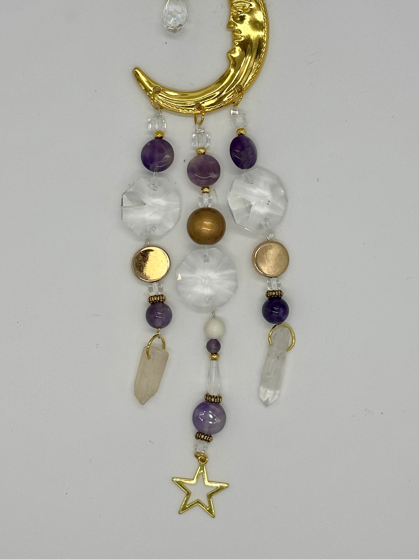 Amethyst Moon Suncatcher
