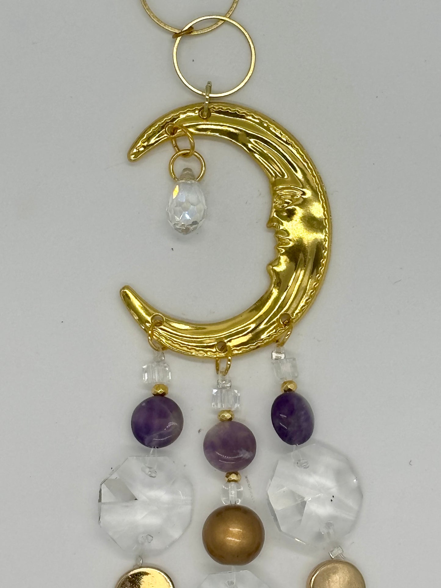 Amethyst Moon Suncatcher