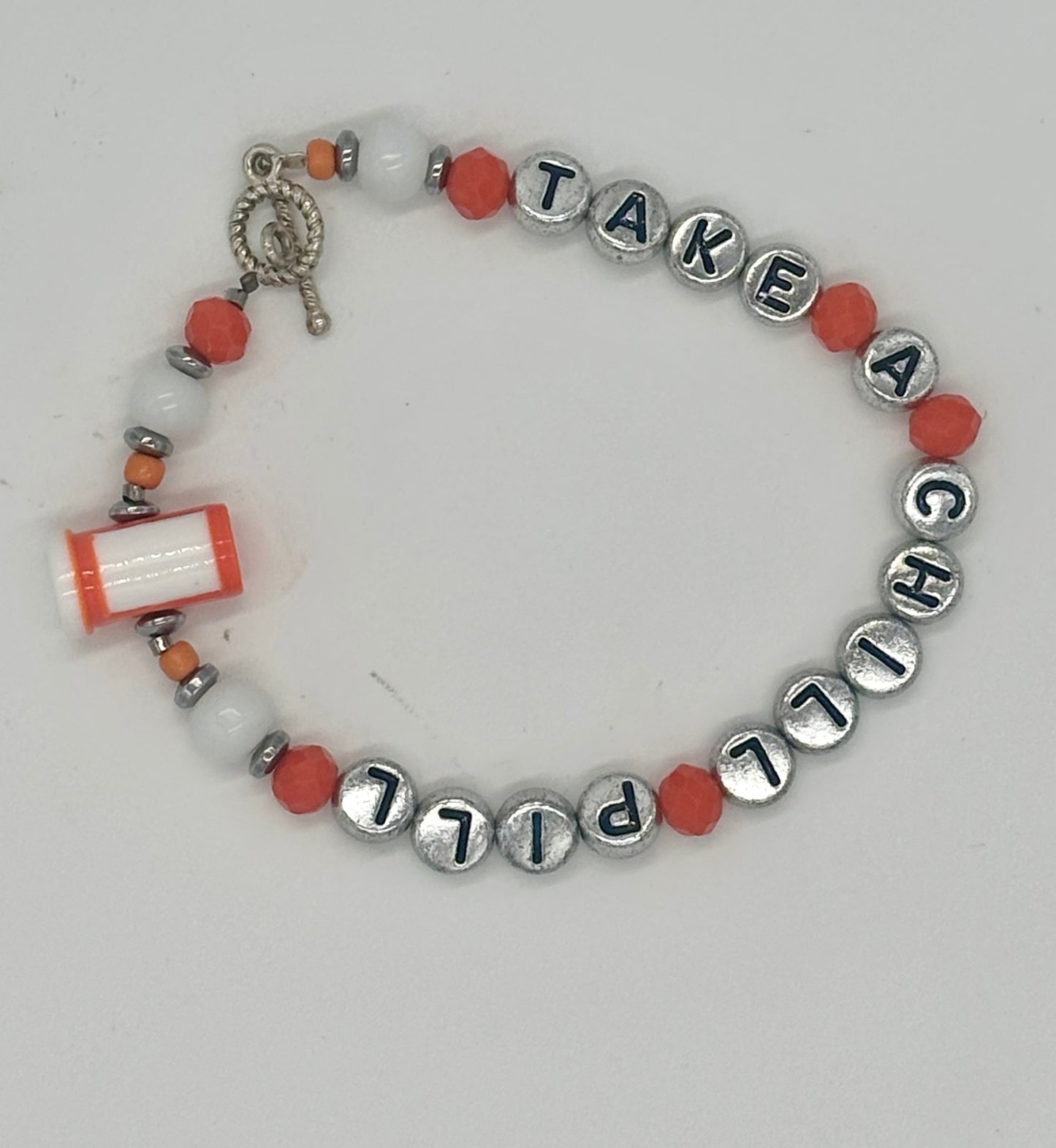 “Take a Chill Pill” Bracelet (Clasp Closure)