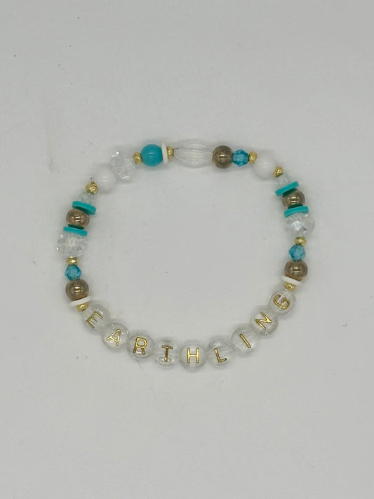 “Earthling” Kandi-Style Stretch Bracelet