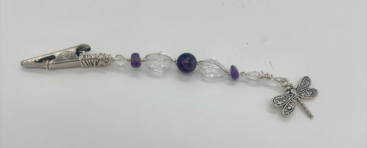 Amethyst Dragonfly Roach Clip