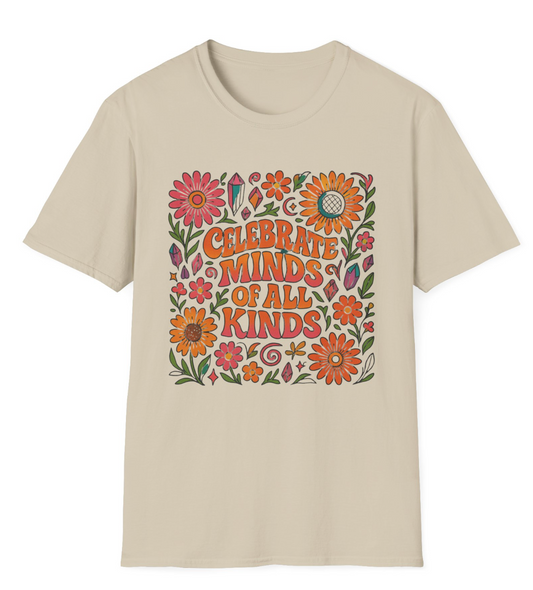 Celebrate Minds of All Kinds - Groovy Design