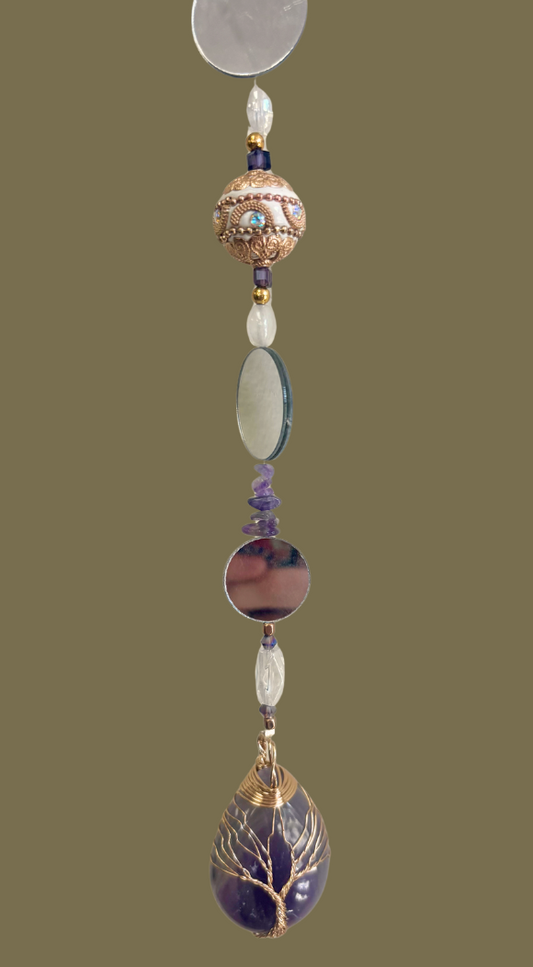 Amethyst Tree of Life Suncatcher
