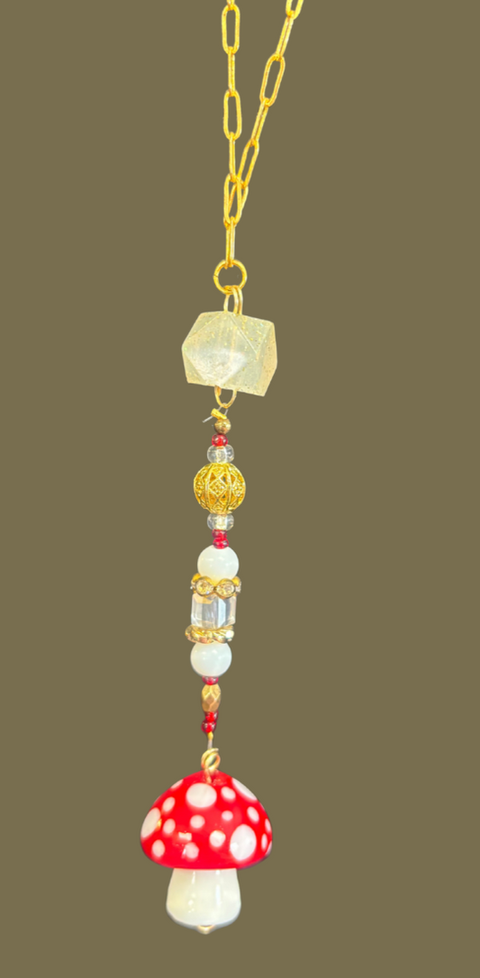 Mushroom Car Charm