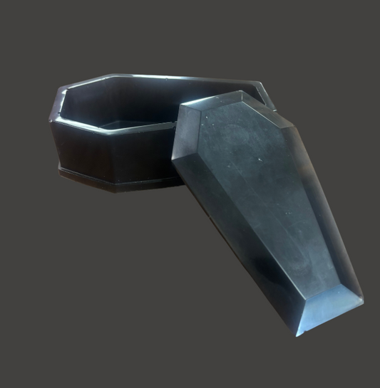 Black Epoxy Coffin Trinket Box