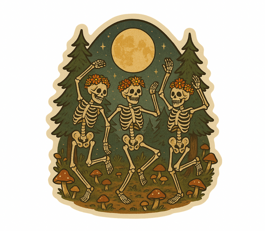 Dancing Skeletons Sticker