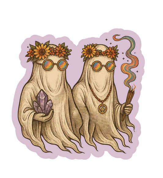 Hippie Ghosts Sticker