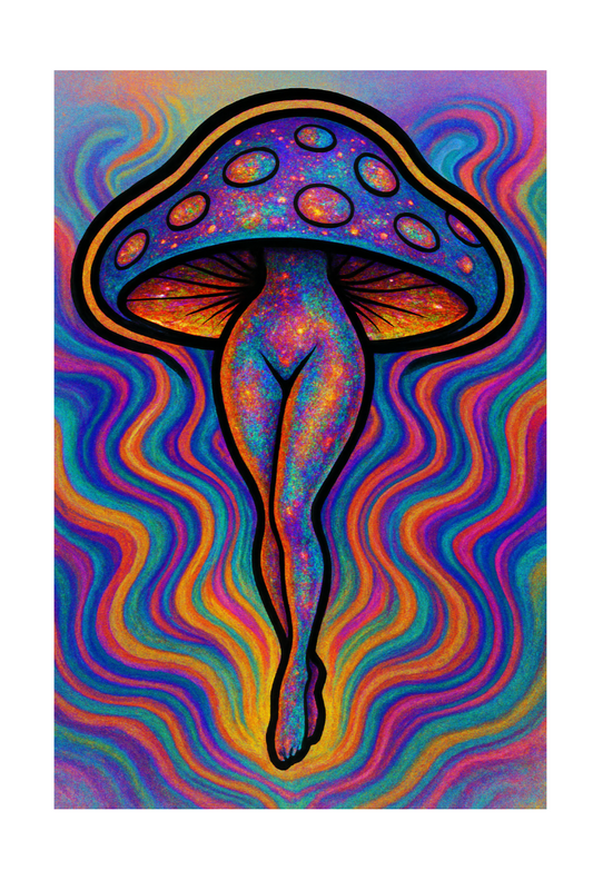 Mushroom Goddess Sticker